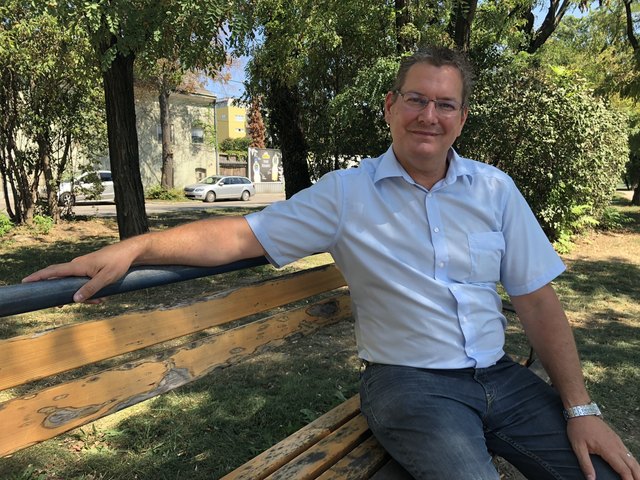 "Jedes Jahr ein neuer Park" ist nur eines der Anliegen von Bezirkschef Georg Papai.