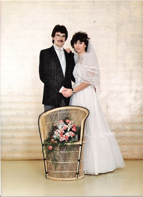 Carlo und Gerda bei der Hochzeit 1984. | Foto: Wilfing