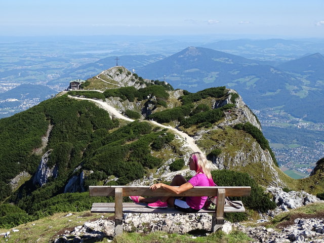 Ich blicke in meine alte Heimat und genieße diesen schönen Augenblick