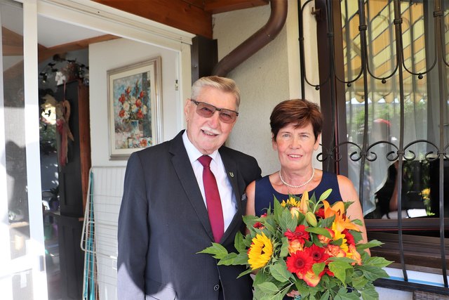 Helmuth und Marianne Adam feierten in Kalsdorf das Fest der Goldenen Hochzeit.