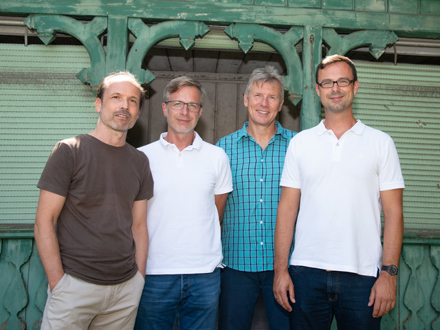 Das neue Team der Männerberatung der Caritas in St. Pölten (von links): Manfred Faschingeder, Josef Aigner, Erwin Hayden-Hohmann und Herbert Oswald. | Foto: Caritas / Karl Lahmer