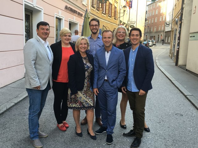 Michael Wanner, Arabela Alic, Andrea Brandner, Vincent Pultar, Bernhard Auinger, Anja Hagenauer und Lukas Stockinger. | Foto: SPÖ