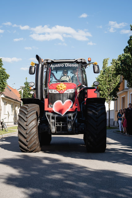 Wenn die Braut selbst fährt ❤️