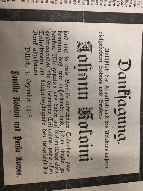 Foto: Aus Stadtarchiv Villach