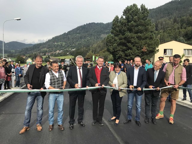 Feierliche Eröffnung der Schöttlbachbrücke. Foto: Land Steiermark