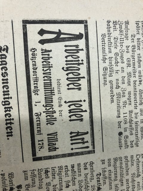 Foto: Aus Stadtarchiv Villach