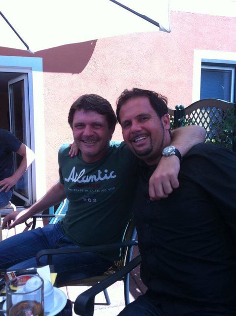 Hannes Reinmayr (l.) mit Erwin Kollmann.