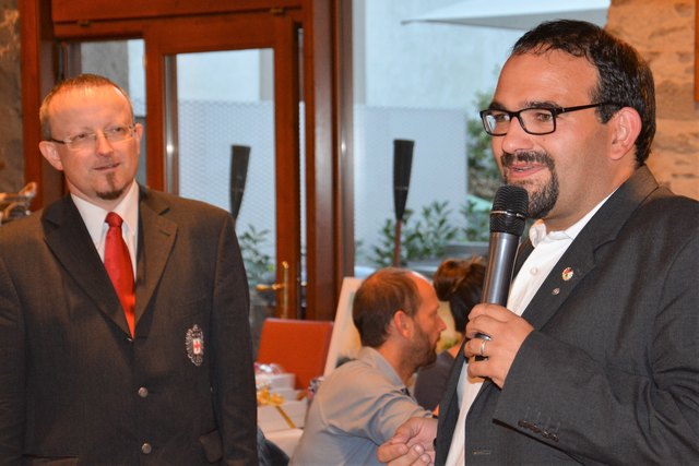 Ortsstellenleiter Hans-Peter Kranewitter feierte mit seinen Kollegen im Juni auch das 50-Jahre Jubiläum der Rotkreuzstelle St. Georgen.