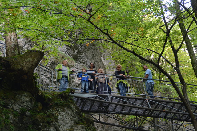 Durch den Naturpark Ötscher-Tormäuer ging's hinauf zum Einstieg der Ötscher-Tropfsteinhöhle.