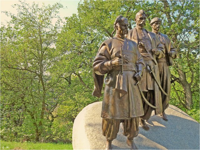 Den ukrainischen Kosaken den Mitbefreiern Wiens 1683 gewidmet