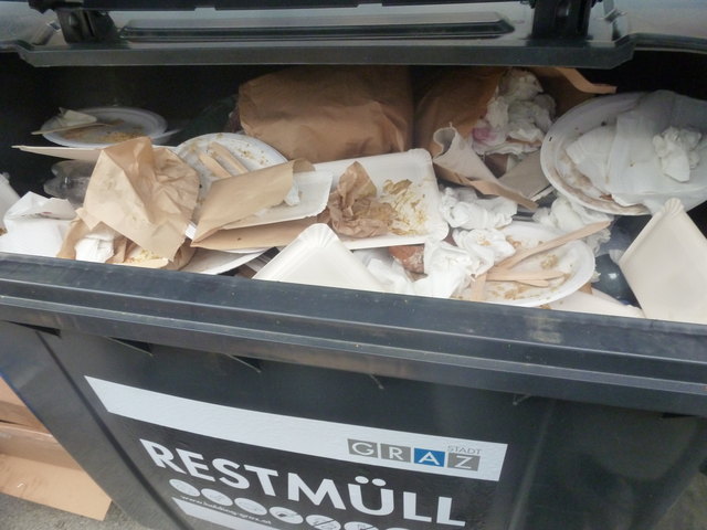 "Ökobesteck" und "Ökoteller" für die Restmülltonne...