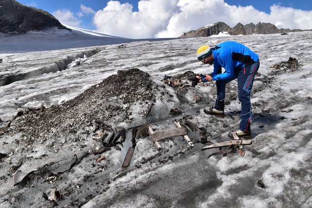 Das Ötztaler Heimatmuseum freut sich über die Überreste eines Mulis auf einem Gletscher. | Foto: Ötztaler Heimatmuseum