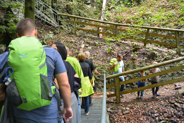 Durch den Naturpark Ötscher-Tormäuer ging's hinauf zum Einstieg der Ötscher-Tropfsteinhöhle.