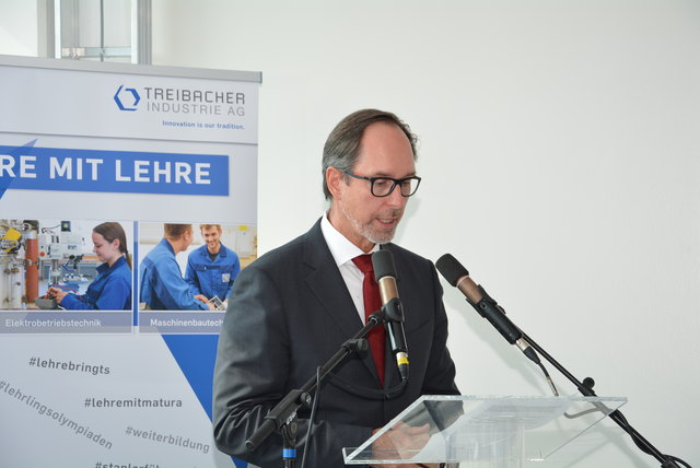 Industriellen-Vereinigung-Präsident Timo Springer: "Ausbildung ist ein großes Investment".