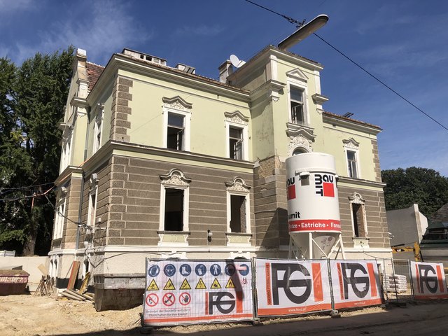 Noch bis Mitte 2019: Die Algerische Botschaft in der Rudolfinergasse wird derzeit generalsaniert. | Foto: Unterhuber