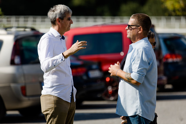 Geschäftsführer Harald Jankovits im Gespräch mit Gerold Rudle. | Foto: Sterntalerhof