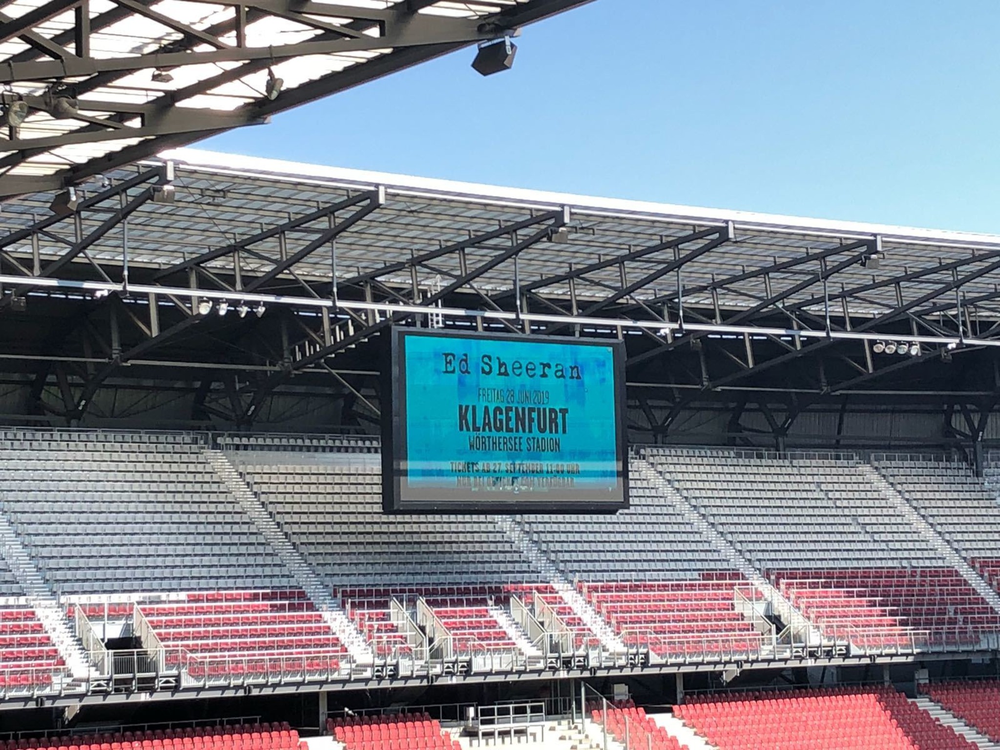 Ed Sheeran 2019 im Wörthersee Stadion - Klagenfurt