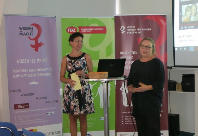 Informationstag: Magdalena Freißmuth und Anita Wernisch | Foto: Frauenberufszentrum Oberwart