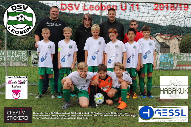 Die U11 bei der Präsentation. | Foto: Gessl