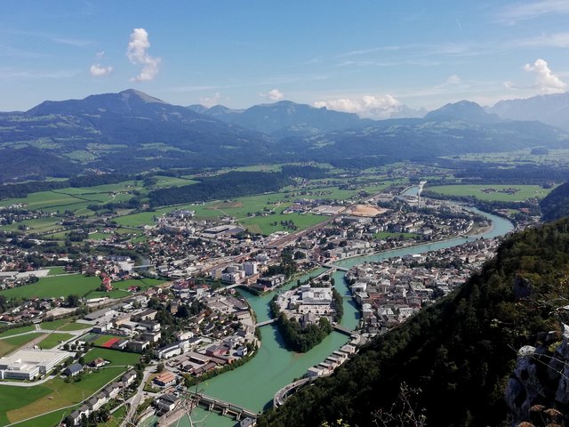 Blick auf Hallein