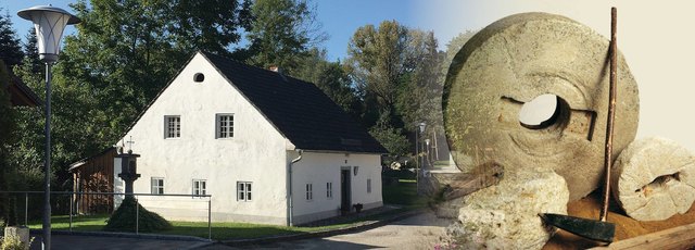 Mühlsteinmuseum Steinbrecherhaus  mit Ausstellungsecke