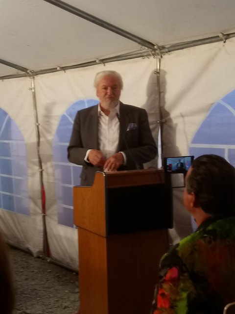 Ronald Hauke zur Eröffnung seines Museums in Thaya