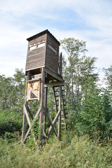 Recht eng wird es am Hochstand. | Foto: Kraft