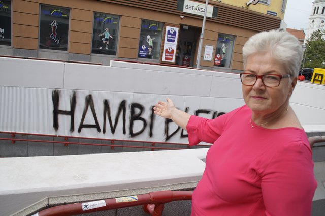 Mit Kunst gegen Vandalismus, fordert NEOS-Bezirksrätin Christine Hahn eine Street-Art-Wand.