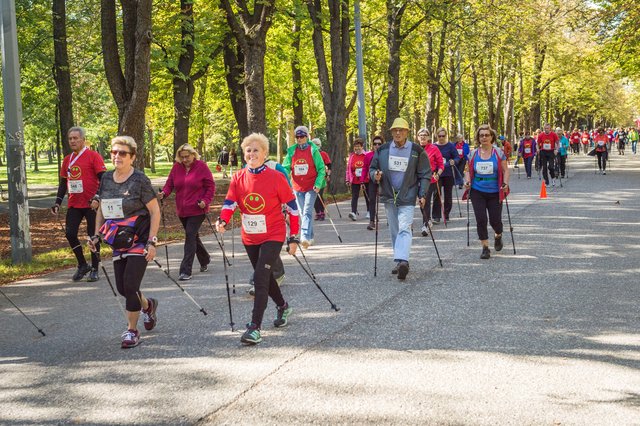 Beim zweiten Senioren Walking Day im Prater konnte man 2,5 oder 5 Kilometern zurücklegen.
