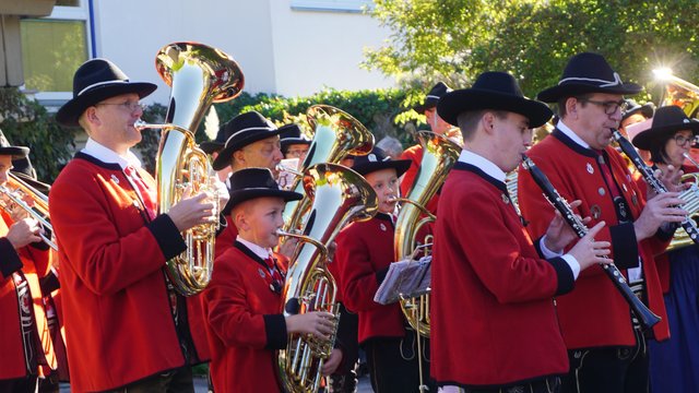 Die Musikkapelle Pflach sorgte für die passende Unterhaltung.