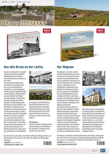 Aus dem Katalog der Edition Winkler-Hermaden. Das 2018 erschienene Weinviertelbuch Nr. 36, "Der Wagram". | Foto: Edition Winkler-Hermaden