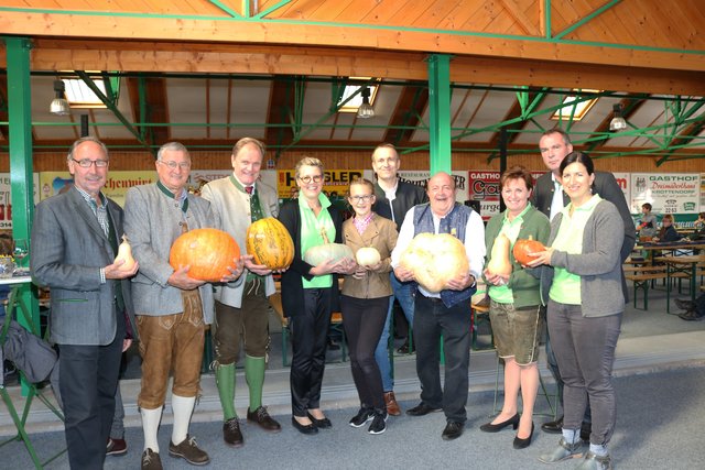 Die Organisatoren von "Cucurbita" hatten viel Spaß mit den Kürbissen.