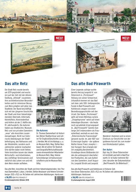 Aus dem Katalog der Edition Winkler-Hermaden. Das 2018 erschienene Weinviertelbuch Nr. 37, "Das alte Retz".
 | Foto: Edition Winkler-Hermaden