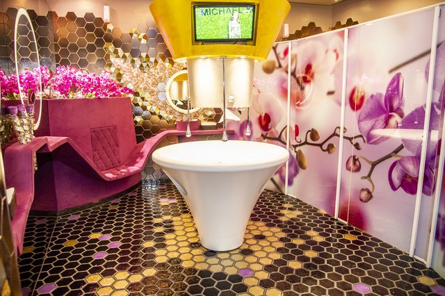 Ein Hingucker: Das WC lässt Besucher staunen. | Foto: Foto Jörgler