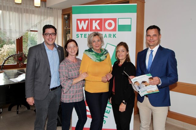 Informierten: Florian Ferl, Tanja Kirisits und Evelyn Handler (beide FiW), Karin Hörmann und Manfred Ausperger (v.l.).