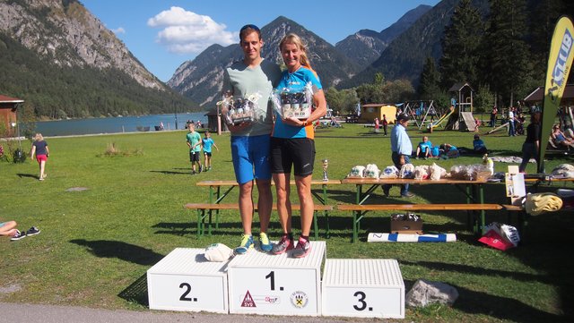 Die Tagesschnellsten: Stephan Thurner bzw. Andrea Weber siegten über die 10 Kilometerstrecke | Foto: SV Reutte