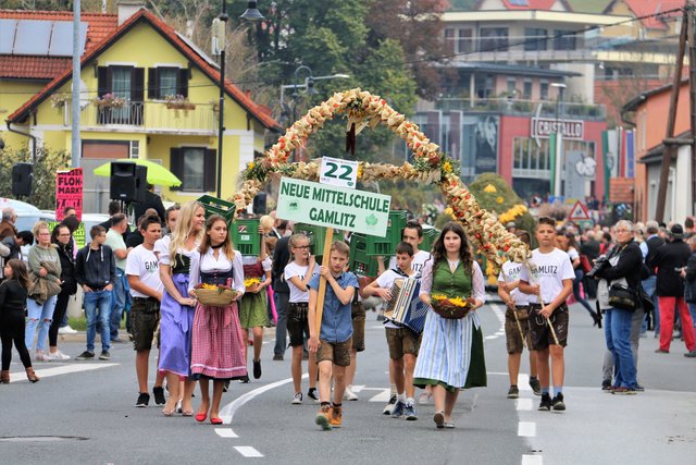 Neue Mittelschule Gamlitz, Weinlesefest, Winzerzug, Gamlitz