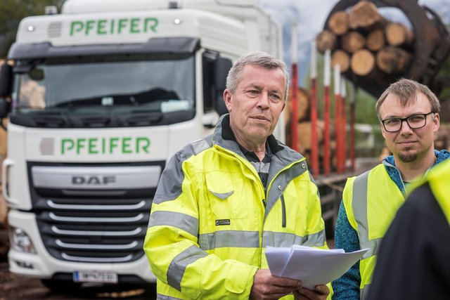Pfeifer verarbeitet pro Jahr rund 3,8 Mio. Festmeter Rundholz.