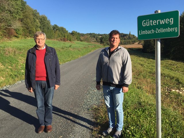 Nach der Sanierung: Jagdausschuss-Obmann Willibald Fandl (links) und Stellvertreter Jürgen Schober. | Foto: Jagdausschuss Limbach