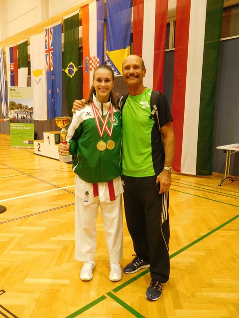 Trainer Ferdinand Hörmann ist stolz auf Gold-Mädel Jana Lind. | Foto: KK