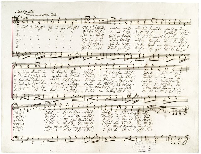 Franz Xaver Gruber, Autograph VII, 1860 | Foto: Salzburg Museum