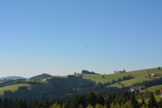 Mit der Heli Line konnte man im Helikopter eine Runde über das Mostviertel drehen.