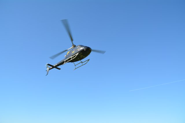 Mit der Heli Line konnte man im Helikopter eine Runde über das Mostviertel drehen.