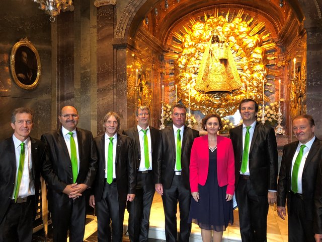 <f>Das Oktet Suha</f> mit Sopranistin Francka Šenk im Kloster Einsiedeln