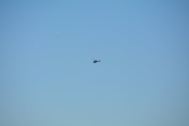 Mit der Heli Line konnte man im Helikopter eine Runde über das Mostviertel drehen.