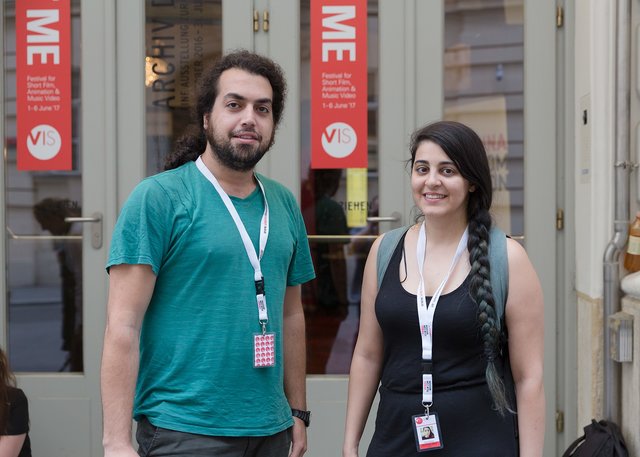 Festival-Macher Parisa Ghasemi und Ashkan Nematian. | Foto: Parisa Ghasemi