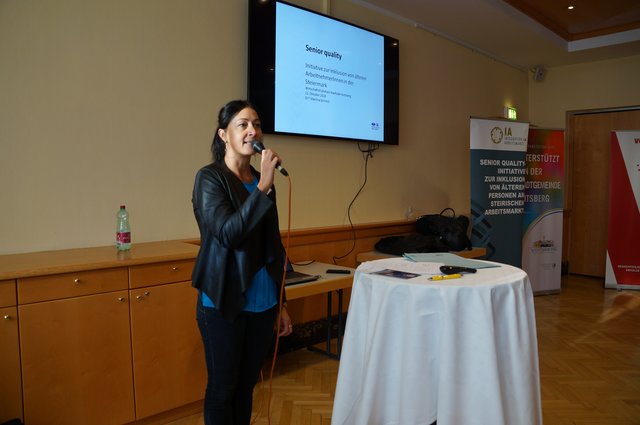 Martina Schröck vom Verein "IA - Integration am Arbeitsmarkt" war über den Zustrom erfreut. | Foto: Almer