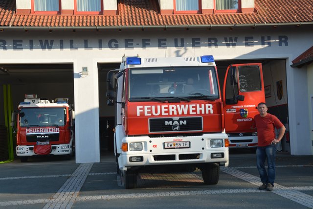 Mit Feuerwehrkommandant Erwin Hanzl ging es durch Kohfidisch.