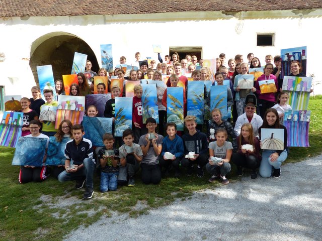 Kreativschülerinnen und Schüler der 3. und 4. Klassen