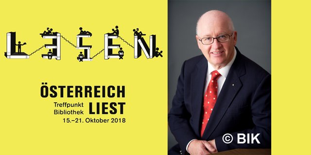 Österreich liest - Treffpunkt Bibliothek
Vortrag von Prof. Dr. Stefan Karner
100 Jahre Republik Österreich - Das Werden des Staates